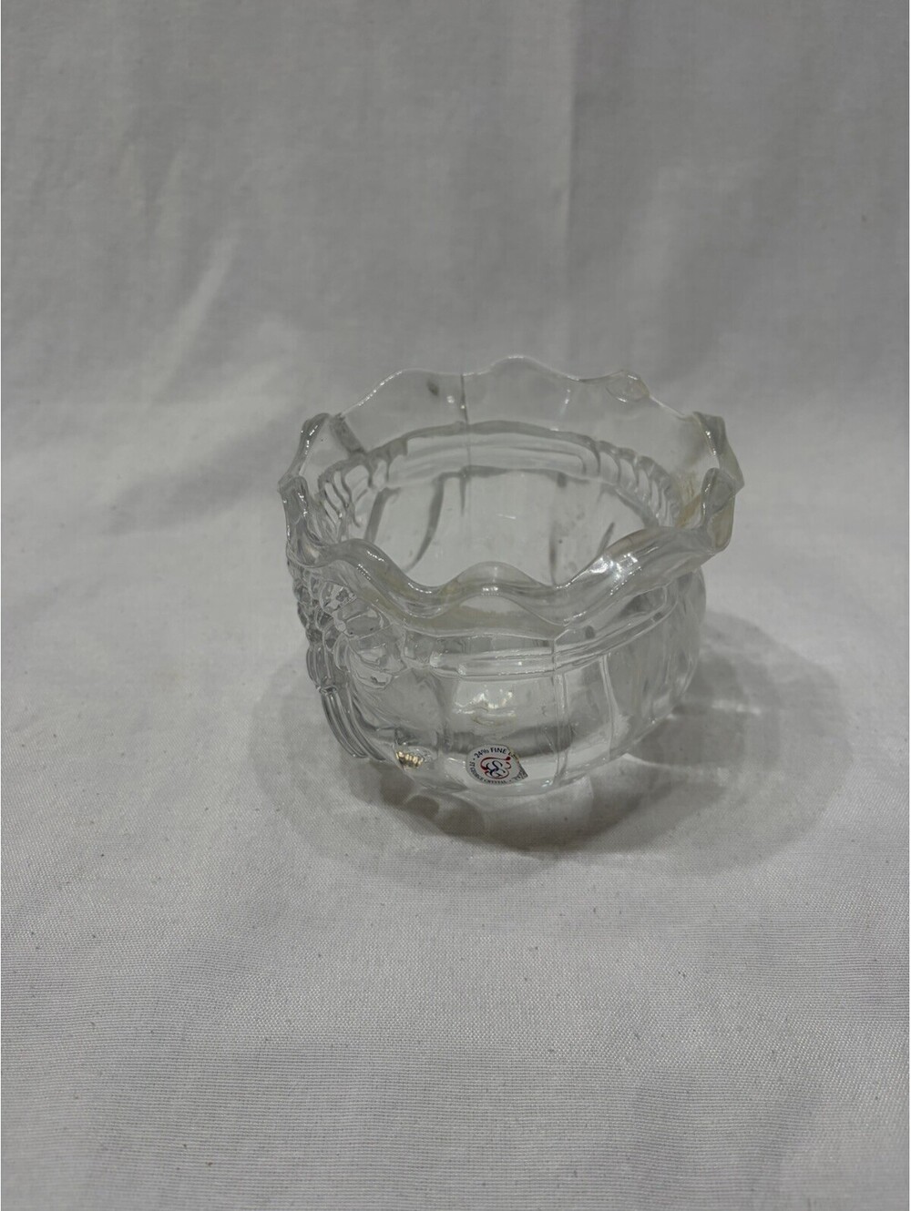 Santa Sack Lead Crystal Bowl - St. George Crystal - 24 % Fine Crystal